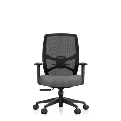 Office Chairs*Tempur-Pedic ProTask Mesh/Fabric Swivel Executive Task Chair, Grey (TP-PROTASK-GRY)