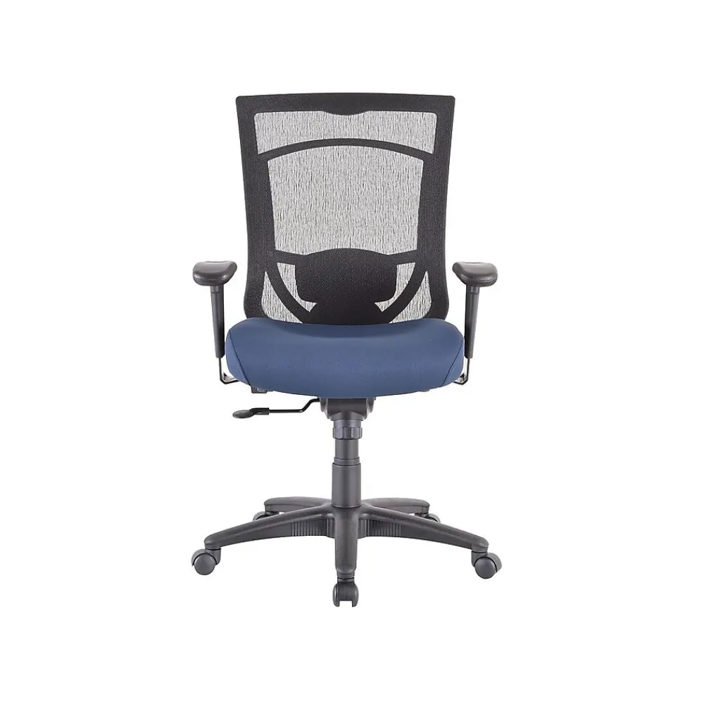 Office Chairs*Tempur-Pedic TP7000 Mesh Back Fabric Task Chair, Black and Cobalt (TP7000-COBALT)