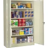 Storage Cabinets*Tennsco 78"H Assembled Jumbo Steel Storage Cabinet with 4-Shelves, Putty (TNN-J1878SUPY)