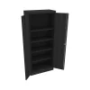 Storage Cabinets*Tennsco Standard 72" Steel Storage Cabinet with 5 Shelves, Black (7215-BLK)