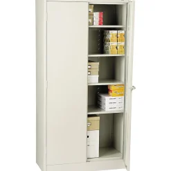 Storage Cabinets*Tennsco ® Standard Steel Storage Cabinet, Non-Assembled, 72Hx36Wx18D", Light Gray