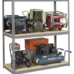 Shelving*Tennsco Z-Line Long Span Shelving Unit, Supports 6,000 lb., Medium Grey, 84"H x 60"W x 48"D