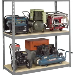 Shelving*Tennsco Z-Line Long Span Shelving Unit, Supports 5,250 lb., Medium Grey, 84"H x 72"W x 24"D