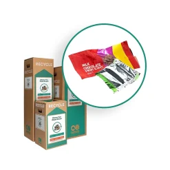 Cardboard Candy & Snack Wrappers Recycling Box, 21 Gallon, White and Green (224)<TerraCycle Outlet