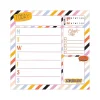 Notepads|TF Publishing Super Stripe Memo Desk Pad, 7.75" x 7.75", Multicolor, 26 Sheets/Pad (99-5942)