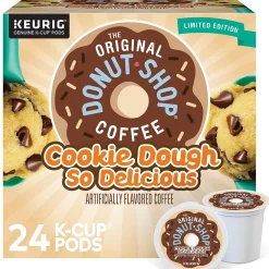 The Original Donut Shop Cookie Dough So Delicious Coffee Keurig® K-Cup® Pods, Light Roast, 24/Box (5000666665)