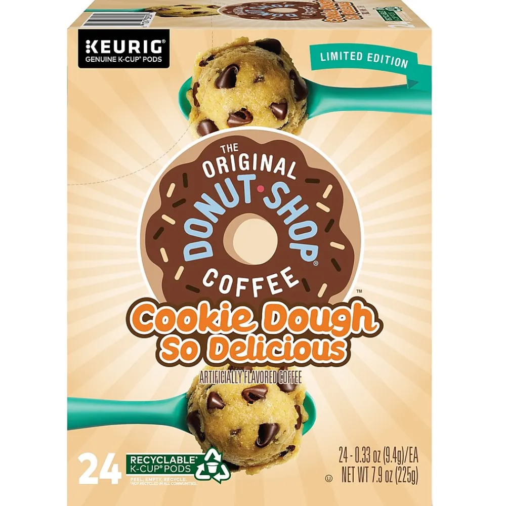 The Original Donut Shop Cookie Dough So Delicious Coffee Keurig® K-Cup® Pods, Light Roast, 24/Box (5000666665)