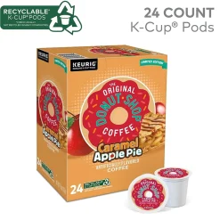 The Original Donut Shop Caramel Apple Pie Coffee, Keurig K-Cup Pod, Light Roast, 24/Carton (5000355500)