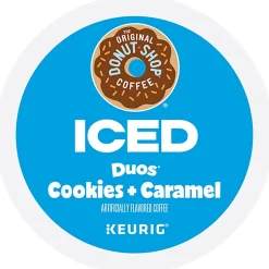 The Original Donut Shop Iced Duos Cookies + Caramel Iced Coffee Keurig® K-Cup® Pods, Medium Roast, 24/Box (5000373021)