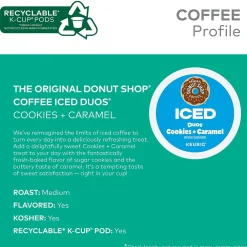 The Original Donut Shop Iced Duos Cookies + Caramel Iced Coffee Keurig® K-Cup® Pods, Medium Roast, 24/Box (5000373021)