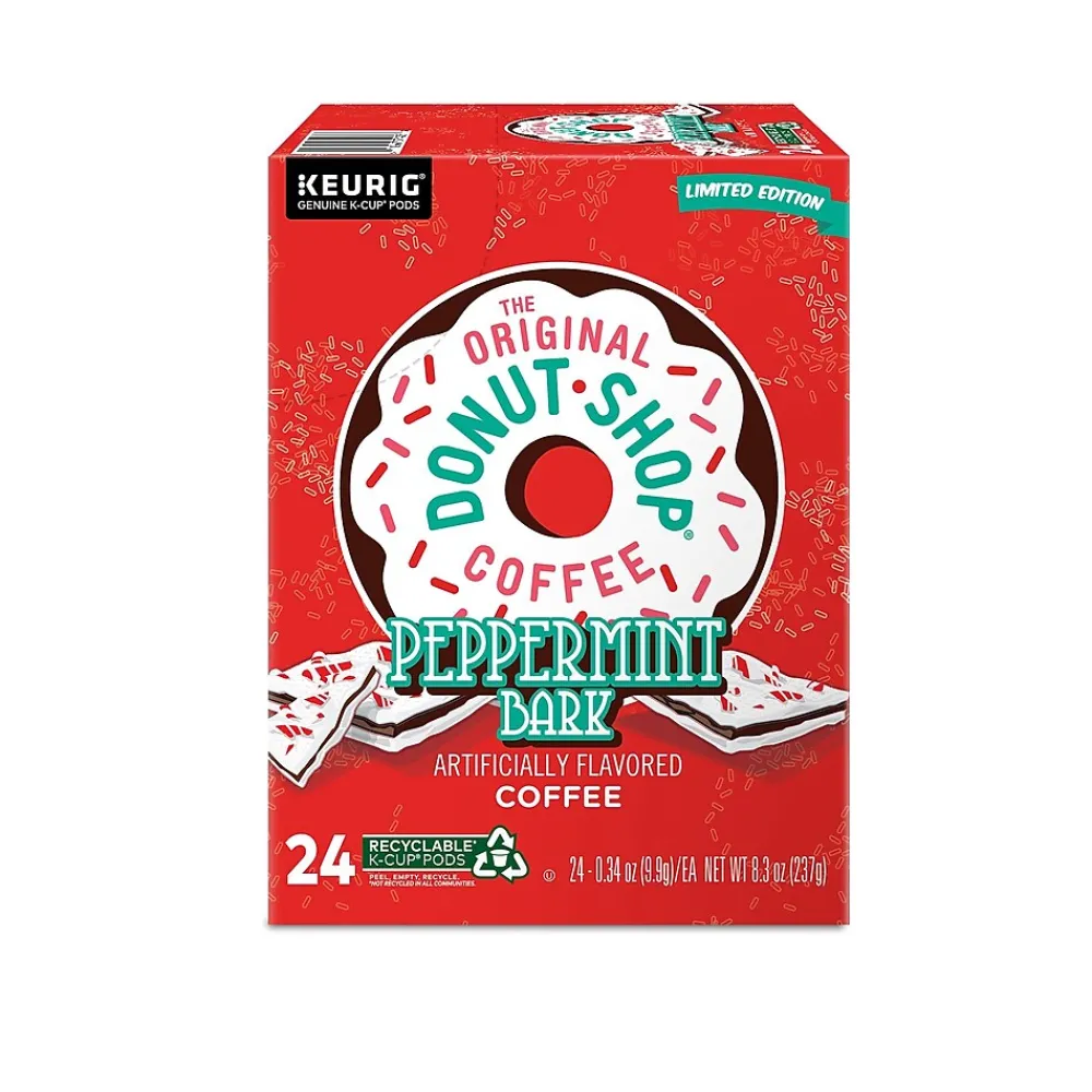 The Original Donut Shop Peppermint Bark Coffee Keurig® K-Cup® Pods, Light Roast, 24/Box (5000201015)