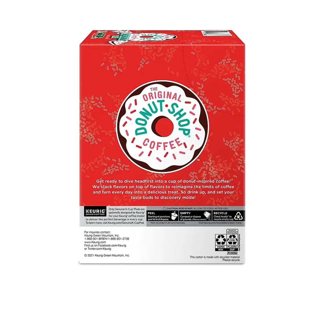The Original Donut Shop Peppermint Bark Coffee Keurig® K-Cup® Pods, Light Roast, 24/Box (5000201015)