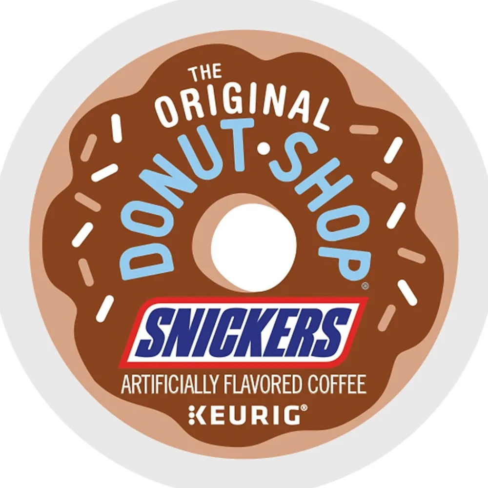 The Original Donut Shop Snickers Coffee, Light Roast, 0.33 oz. Keurig® K-Cup® Pods, 24/Box (5000367239)