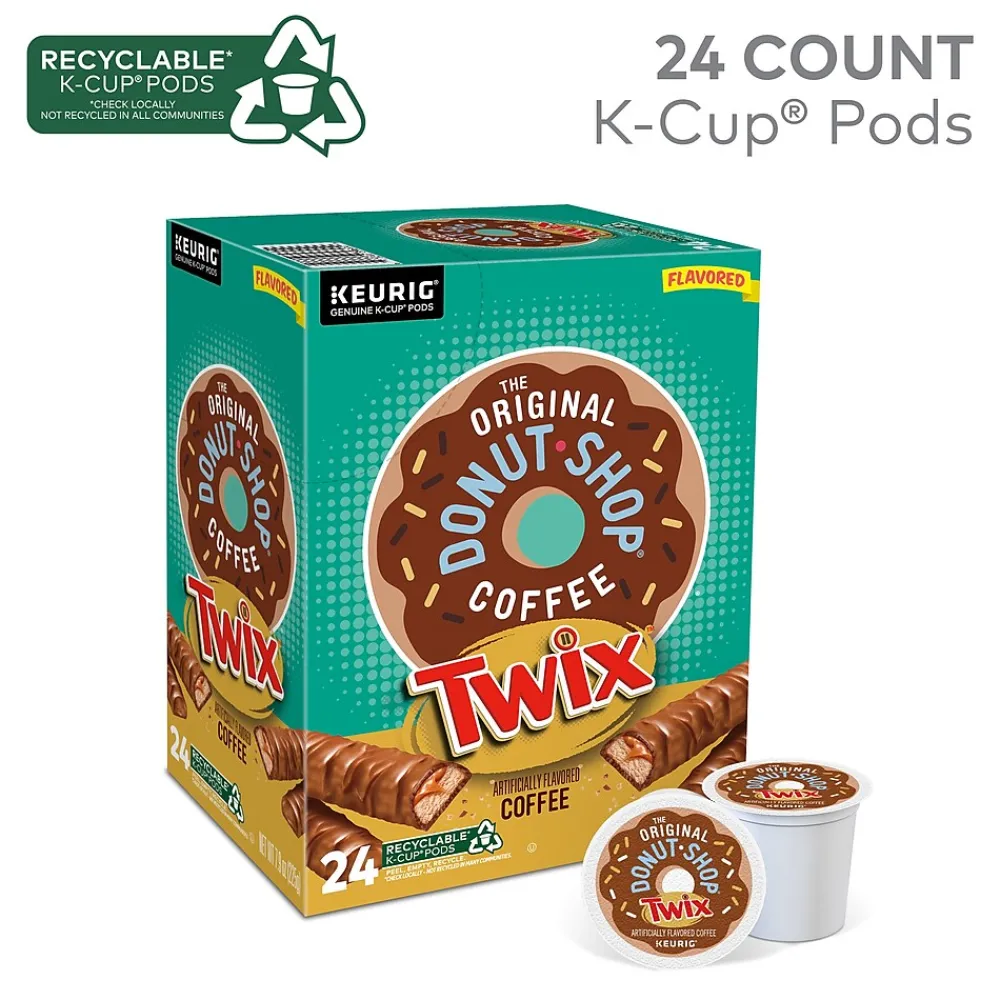 The Original Donut Shop Twix Coffee Keurig® K-Cup® Pods, Medium Roast, 24/Box (5000368824)