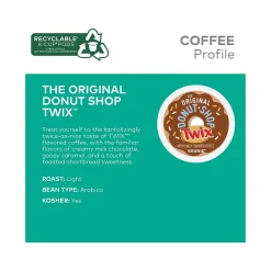The Original Donut Shop Twix Coffee Keurig K-Cup Pods, Light Roast, 96/Box (5000368824CT)