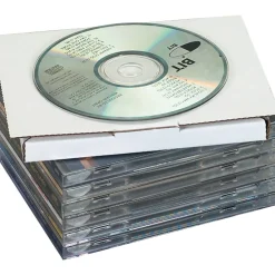 Best The Packaging Wholesalers 5-13/16" x 5" x 1/2" CD Jewel Case Corrugated Mailer, Holds 1 CD