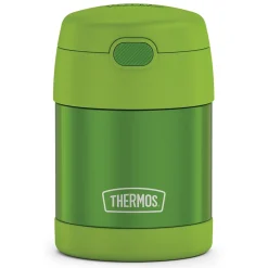 Lunch Totes & Water Bottles|Thermos FUNtainer Stainless Steel Vacuum-Insulated Food Jar, 10-Oz., Lime (F3100LM6)