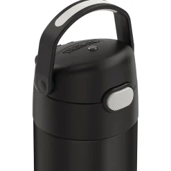 Thermos FUNtainer Stainless Steel Vacuum Insulated Water Bottle, 16 oz., Black (THRF41101DB6)
