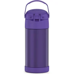 Thermos FUNtainer Stainless Steel Vacuum Insulated Water Bottle, 12 oz., Purple (THRF4100PU6)