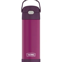 Thermos FUNtainer Stainless Steel Vacuum Insulated Water Bottle, 16 oz., Red Violet (THRF41101RV6)