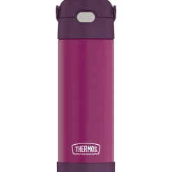 Thermos FUNtainer Stainless Steel Vacuum Insulated Water Bottle, 16 oz., Red Violet (THRF41101RV6)