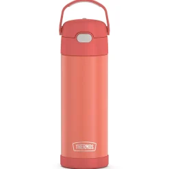 Thermos FUNtainer Stainless Steel Vacuum Insulated Water Bottle, 16 oz., Apricot (THRF41101AP6)