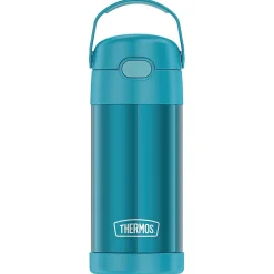 Thermos FUNtainer Stainless Steel Vacuum Insulated Water Bottle, 12 oz., Teal (THRF4100TL6)
