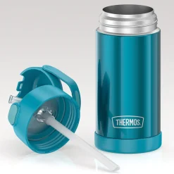 Thermos FUNtainer Stainless Steel Vacuum Insulated Water Bottle, 12 oz., Teal (THRF4100TL6)