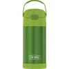 Thermos FUNtainer Stainless Steel Vacuum Insulated Water Bottle, 12 oz., Lime (THRF4100LM6)