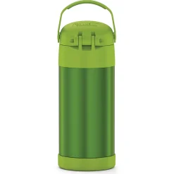 Thermos FUNtainer Stainless Steel Vacuum Insulated Water Bottle, 12 oz., Lime (THRF4100LM6)