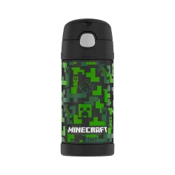 Thermos FUNtainer Stainless Steel Vacuum Insulated Water Bottle, 12 oz. (F4103NLB6ST)