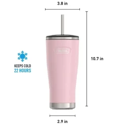 Icon Stainless Steel Vacuum Insulated, 24 oz., Sunset Pink, (THRIS1112SP4)<Thermos Hot