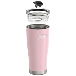 Icon Stainless Steel Vacuum Insulated Tumbler with Slide Lock, 24 oz., Sunset Pink (IS1122SP4)<Thermos Best