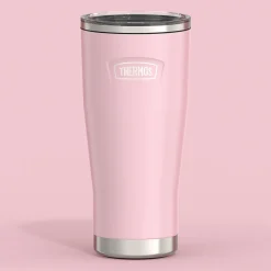 Icon Stainless Steel Vacuum Insulated Tumbler with Slide Lock, 24 oz., Sunset Pink (IS1122SP4)<Thermos Best