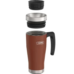 Icon Stainless Steel Vacuum Insulated Travel Mug, 16 oz., Saddle, (THRIS1002SD4)<Thermos Outlet