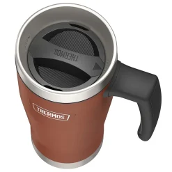 Icon Stainless Steel Vacuum Insulated Travel Mug, 16 oz., Saddle, (THRIS1002SD4)<Thermos Outlet