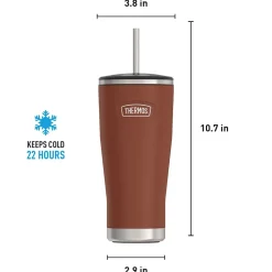 Icon Stainless Steel Vacuum Insulated, 24 oz., Saddle, (THRIS1112SD4)<Thermos Clearance