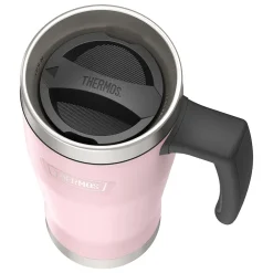 Icon Stainless Steel Travel Mug, 16 oz., Sunset Pink, (THRIS1002SP4)<Thermos Discount