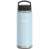 Thermos Icon Stainless Steel Vacuum Insulated Dual Temperature Beverage Bottle, 40 oz., Glacier (IS2112GC4)