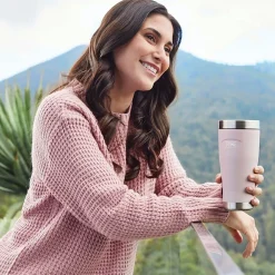 Icon Stainless Steel Vacuum Insulated Tumbler, 16 oz., Sunset Pink (IS1012SP4)<Thermos Outlet