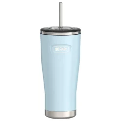 Icon Stainless Steel Vacuum Insulated Tumbler with Straw, 24 oz., Glacier (IS1112GC4)<Thermos New