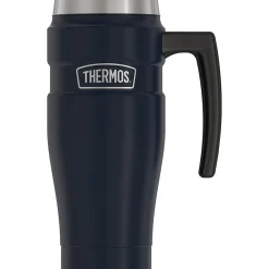 King Stainless Steel Vacuum Insulated Travel Mug, 16 oz., Midnight Blue (THRSK1000MDB4)<Thermos Sale
