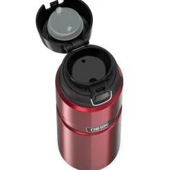 King Stainless Steel Vacuum Insulated Travel Mug, 24 oz., Matte Red (THRSK4000MR4)<Thermos Clearance