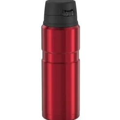 King Stainless Steel Vacuum Insulated Travel Mug, 24 oz., Matte Red (THRSK4000MR4)<Thermos Clearance