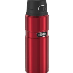 King Stainless Steel Vacuum Insulated Travel Mug, 24 oz., Matte Red (THRSK4000MR4)<Thermos Clearance