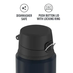 King Stainless Steel Vacuum Insulated Travel Mug, 24 oz., Midnight Blue (THRSK4000MDB4)<Thermos Online