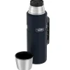 2-Liter Stainless King Vacuum-Insulated Stainless Steel Beverage Bottle, Matte Blue (SK2020MDB4)<Thermos Outlet