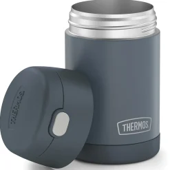 Lunch Totes & Water Bottles|Thermos 16-Ounce FUNtainer Vacuum-Insulated Stainless Steel Food Jar with Folding Spoon, Stone Slate (F31101SL6)