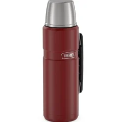 40-Ounce Stainless King Vacuum-Insulated Stainless Steel Beverage Bottle, Matte Red (SK2010MR4)<Thermos Online