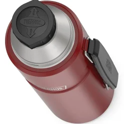 40-Ounce Stainless King Vacuum-Insulated Stainless Steel Beverage Bottle, Matte Red (SK2010MR4)<Thermos Online